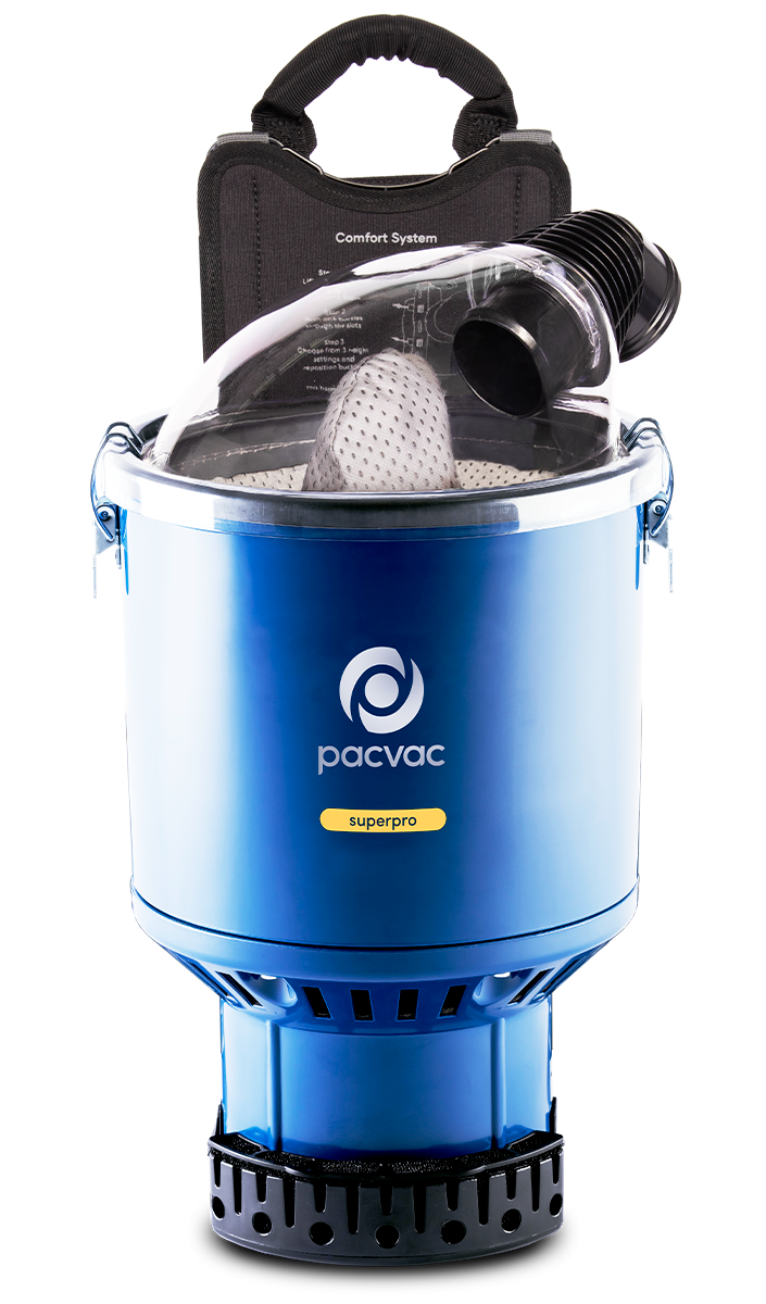 Superpro backpack vacuum cleaner