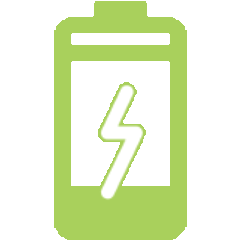 Icon representing Up to 50 mins runtime / 30 minutes (boost mode)
